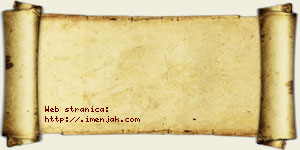 Hana Mladenović vizit kartica